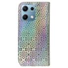 For Redmi Note 14S 4G Colorful Magnetic Buckle Leather Phone Case(Silver) - 3