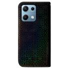 For Redmi Note 14S 4G Colorful Magnetic Buckle Leather Phone Case(Black) - 3