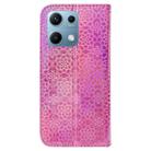 For Redmi Note 14S 4G Colorful Magnetic Buckle Leather Phone Case(Pink) - 3