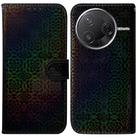 For Redmi K80 / K80 Pro / Xiaomi Poco F7 Pro Colorful Magnetic Buckle Leather Phone Case(Black) - 1