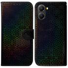 For Redmi Turbo 4 / Xiaomi Poco X7 Pro Colorful Magnetic Buckle Leather Phone Case(Black) - 1