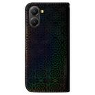 For Redmi Turbo 4 / Xiaomi Poco X7 Pro Colorful Magnetic Buckle Leather Phone Case(Black) - 3
