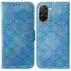 For Redmi A5 4G 171.7mm Colorful Magnetic Buckle Leather Phone Case(Blue) - 1