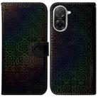 For Redmi A5 4G 171.7mm Colorful Magnetic Buckle Leather Phone Case(Black) - 1