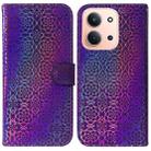 For Redmi 15C 4G 173.1mm / 15C 5G 173.1mm Colorful Magnetic Buckle Leather Phone Case(Purple) - 1