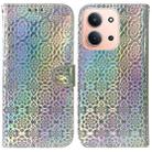 For Redmi 15C 4G 173.1mm / 15C 5G 173.1mm Colorful Magnetic Buckle Leather Phone Case(Silver) - 1