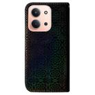 For Redmi 15C 4G 173.1mm / 15C 5G 173.1mm Colorful Magnetic Buckle Leather Phone Case(Black) - 3