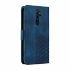 For OPPO A11 / X A11 Embossed Rhombus Starry Leather Phone Case(Blue) - 3