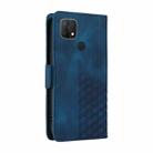 For OPPO A15 4G / A16K / A16E Embossed Rhombus Starry Leather Phone Case(Blue) - 3