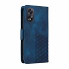 For OPPO A38 4G / A18 4G Embossed Rhombus Starry Leather Phone Case(Blue) - 3