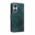 For OPPO A1X / A1 Energy Embossed Rhombus Starry Leather Phone Case(Green) - 3