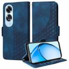 For OPPO A60 4G Global Embossed Rhombus Starry Leather Phone Case(Blue) - 1