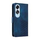 For OPPO A60 4G Global Embossed Rhombus Starry Leather Phone Case(Blue) - 3