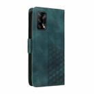 For OPPO A74 4G / F19 4G Embossed Rhombus Starry Leather Phone Case(Green) - 3