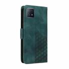 For OPPO A92S / Reno4 Z 5G Embossed Rhombus Starry Leather Phone Case(Green) - 3
