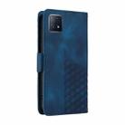 For OPPO A92S / Reno4 Z 5G Embossed Rhombus Starry Leather Phone Case(Blue) - 3