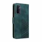 For OPPO A74 5G / A54 5G Embossed Rhombus Starry Leather Phone Case(Green) - 3