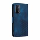 For OPPO A74 5G / A54 5G Embossed Rhombus Starry Leather Phone Case(Blue) - 3