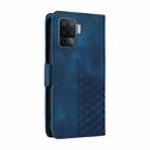 For OPPO A94 4G / F19 Pro Embossed Rhombus Starry Leather Phone Case(Blue) - 3