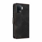 For OPPO A94 4G / F19 Pro Embossed Rhombus Starry Leather Phone Case(Black) - 3