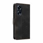 For OPPO A98 / F23 5G / A1 5G Embossed Rhombus Starry Leather Phone Case(Black) - 3