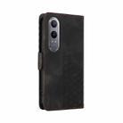 For OPPO K12x Embossed Rhombus Starry Leather Phone Case(Black) - 3