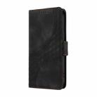 For OPPO Reno12 5G Global Embossed Rhombus Starry Leather Phone Case(Black) - 2