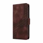 For OPPO A3 Pro 5G Global / India Embossed Rhombus Starry Leather Phone Case(Brown) - 2