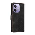 For OPPO A3x 4G / A3x 5G India Embossed Rhombus Starry Leather Phone Case(Black) - 3