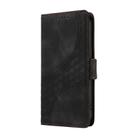 For OPPO Reno12 F 4G Embossed Rhombus Starry Leather Phone Case(Black) - 2