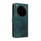 For OPPO Find X8 Pro Embossed Rhombus Starry Leather Phone Case(Green) - 3