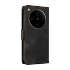 For OPPO Find X8 Pro Embossed Rhombus Starry Leather Phone Case(Black) - 3