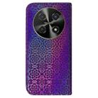 For Huawei nova 12i 4G Global Colorful Magnetic Buckle Leather Phone Case(Purple) - 3