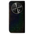 For Huawei nova 12i 4G Global Colorful Magnetic Buckle Leather Phone Case(Black) - 3