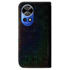 For Huawei nova 12 Pro Colorful Magnetic Buckle Leather Phone Case(Black) - 3