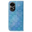 For Huawei nova 12 Colorful Magnetic Buckle Leather Phone Case(Blue) - 3