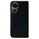 For Huawei nova 12 Colorful Magnetic Buckle Leather Phone Case(Black) - 3