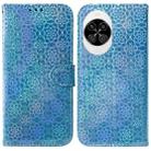 For Huawei nova 14 Colorful Magnetic Buckle Leather Phone Case(Blue) - 1