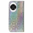 For Huawei nova 14 Colorful Magnetic Buckle Leather Phone Case(Silver) - 3