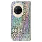 For Huawei nova 14 Ultra Colorful Magnetic Buckle Leather Phone Case(Silver) - 3