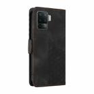 For OPPO Reno5 F / Lite Embossed Rhombus Starry Leather Phone Case(Black) - 3