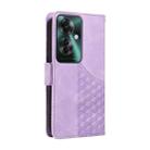 For OPPO Reno11 F / F25 Pro Embossed Rhombus Starry Leather Phone Case(Purple) - 3