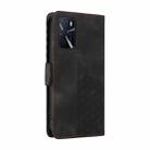 For Realme V11 5G Embossed Rhombus Starry Leather Phone Case(Black) - 3