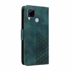 For Realme C65 5G Embossed Rhombus Starry Leather Phone Case(Green) - 3