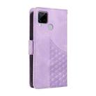 For Realme C65 5G Embossed Rhombus Starry Leather Phone Case(Purple) - 3