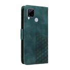 For Realme Narzo 20 Embossed Rhombus Starry Leather Phone Case(Green) - 3