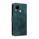 For Realme7i 5G / Narzo 30A Embossed Rhombus Starry Leather Phone Case(Green) - 3