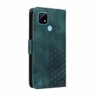 For Realme C21 / C21Y / C25Y Embossed Rhombus Starry Leather Phone Case(Green) - 3