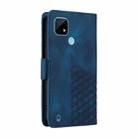 For Realme C21 / C21Y / C25Y Embossed Rhombus Starry Leather Phone Case(Blue) - 3