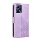 For Realme Narzo 50A Prime Embossed Rhombus Starry Leather Phone Case(Purple) - 3
